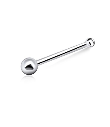 1.6mm Ball Bone Nose Stud Silver NSKD-61